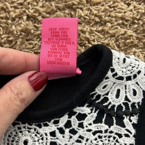 Isaac Mizrahi Girls‎ Black White Lace Overlay Dress Size 2T. Simply Beautiful! - Picture 6 of 10